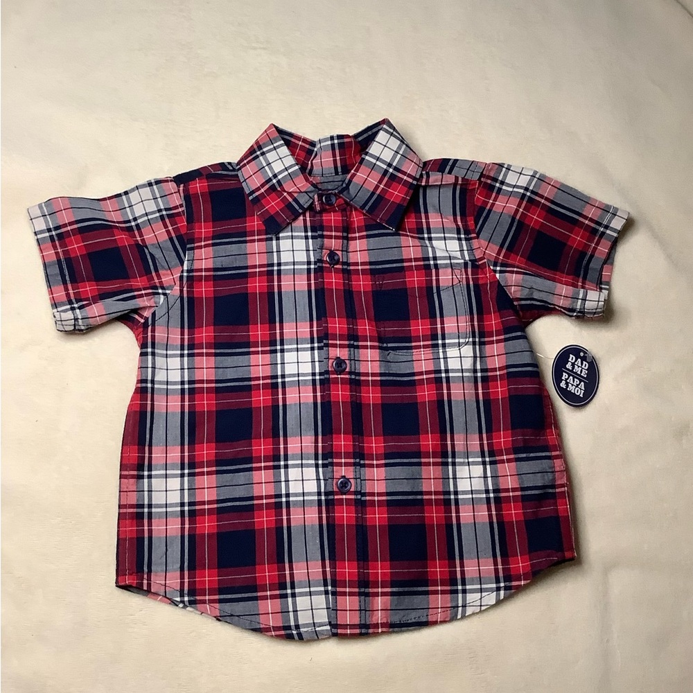 The Childrens Place Plaid Tee New With Tags NWT 12 Months to 18 months 12M-18M